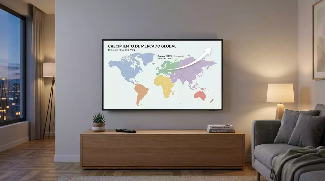 Mapa mundial con indicadores de crecimiento del mercado de apuestas deportivas destacando Europa y las principales regiones